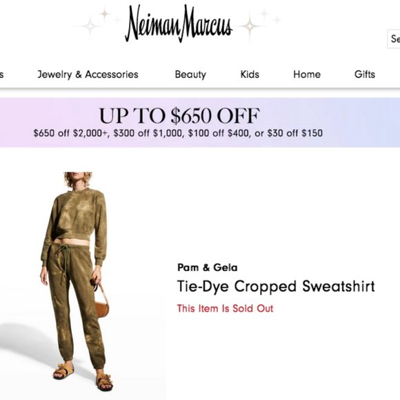 Olive Tie Dye Crop Sweatshirt Large New! - Picture 5 of 14